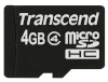 Transcend mälukaart microSDHC 4GB Class 4