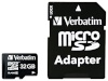 Verbatim mälukaart microSDHC 32GB Class 10 + Adapter