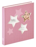 Walther fotoalbum Estrella roosa 28x30,5 50 weiße Seiten Babyalbum UK133R