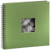 Hama fotoalbum Fine Art Spiral Green 36x32 roheline, 50 lehte must, 94870