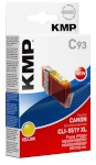 KMP tindikassett C93 kollane asendustoode: CLI-551 Y XL
