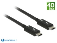 Delock kaabel Thunderbolt 3 (40 Gb/s) USB-C male > male passive 0.5m 5A must