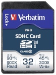 Verbatim mälukaart SDHC Pro 32GB Class 10 UHS-I