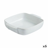 Pyrex ahjuvorm Signature Kandiline 29x24x7cm Keraamiline valge (6tk)