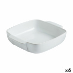 Pyrex ahjuvorm Signature Kandiline 29x24x7cm Keraamiline valge (6tk)