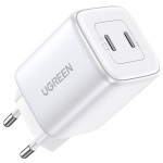 Ugreen laadija Nexode 45W Dual USB-C PD Charger (25W+20W) valge