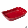 Pyrex ahjuvorm Supreme Ristkülikukujuline punane 30,2x20x7,4cm Keraamiline (6tk)