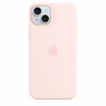 Apple kaitsekest Silicone case with MagSafe for iPhone 15 Plus - light roosa