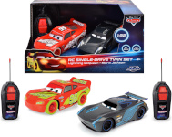 Jada RC auto RC Disney Cars Glow Racers kauko-ohjattavat autot, Salama & Jackson