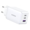 Ugreen laadija Nexode USB-A+2*USB-C 65W GaN Tech Fast Charger valge