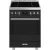 Smeg elektripliit C6IPMBM2 , 4 x induktsioon, elektriahi, pürolüüs, 60cm, matt must