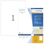 Herma etikett transp. Labels 210X297 100 Sheets matt 80tk 10783