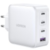 Ugreen laadija USB-A+3xUSB-C 100W GaN Tech Fast Wall Charger EU valge