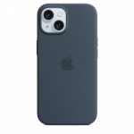 Apple kaitsekest Silicone case with MagSafe for iPhone 15 - storm Blue