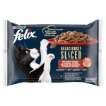 Purina Nestle kassitoit Felix Deliciously Sliced, 4x 80g