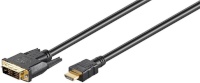 Cablexpert videokaabel HDMI-DVI-D Single-link, 1,8 m, must