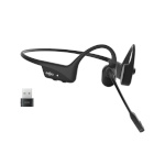 SHOKZ kõrvaklapid OpenComm2 UC Wireless Bluetooth Bone Conduction Videoconferencing Headset with USB-A adapter 16 Hr Talk Time, 29m Wireless Range, 1 Hr Charge Time Includes Noise Cancelling Boom Mic and Dongle, must C110-AA-BK