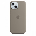 Apple kaitsekest Silicone case with MagSafe for iPhone 15 - clay