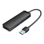 Vention USB jagaja USB 3.0 4-Port Hub with Power Adapter Vention CHLBD 0.5m, must