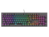 Genesis klaviatuur THOR 303, Mechanical Gaming Keyboard, RGB LED light, US, must, Wired, USB Type-A