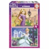 Disney Princess 2 pusle Komplekt Cinderella and Rapunzel 48-osaline