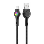 Vipfan laadimiskaabel USB to Micro USB Vipfan Colorful X08, 3A, 1.2m (must)