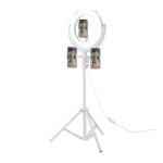 Remax statiiv Selfie Holder with Ring LED Light, valge