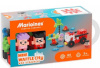 Marioinex klotsid Mini Waffle City - Fire Truck 80-osaline