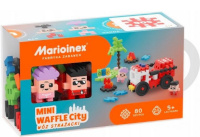 Marioinex klotsid Mini Waffle City - Fire Truck 80-osaline