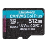 Kingston mälukaart microSD 512GB Canvas Go Plus 170/90MB/s