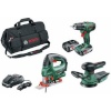 BOSCH Puuri ja tarvikute komplekt PSR 1800 LI 18 V