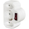 Hama harupistik Multi Socket 3-fold adapter with switch valge