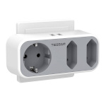 Tessan seinapistik TS-324-DE Wall Socket, valge/hall