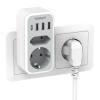 Tessan seinapistik TS-328-DE Wall Socket, valge