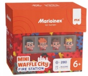 Marioinex konstruktor Blocks Waffle mini - Fire station 280-osaline