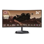 Cooler Master monitor 34 inch GM34-CWQ2 UWQHD 180Hz HDMI DP USB-C USB-B Height Adjustable 0-80mm Speaker