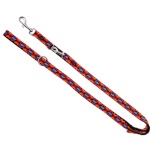 Dingo jalutusrihm Winnetou Adjustable Dog Leash Made Of Polypropylene Tape, 2,5x120-220cm, must