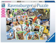 Ravensburger pusle 1000-osaline pets in podróży