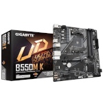 Gigabyte emaplaat B550M K, AMD, AM4, DDR4, mATX