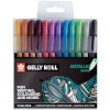 Talens Sakura Biro pastapliiatsite komplekt Gelly Roll Metallic 12 Tükid, osad