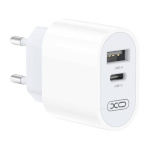 XO seinalaadija Wall Charger L97, 1x USB, USB-C valge