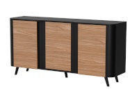 Cama Meble puhvetkapp VOLARE chest of drawers 151 x 39 x 75cm must/walnut