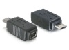 Delock kaabel Adapter USB Mini(F)->USB micro(M)+NIKIEL