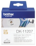 Brother etikett CD/DVD Labels DK-11207, 58mm x 58mm | 100tk