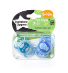 Tommee Tippee lutt silikoon Fun Style 6-18kuud 2vnt, 43335855