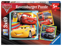 Ravensburger pusle DCA:Cars3 3x49-osaline