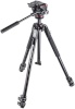 Manfrotto statiiv MT190X Alu 3-Section Tripod + MHXPRO-2W videopea