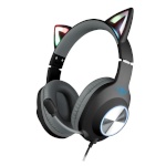 Foxxray Shining Cat Gaming Headset Wired must/Grey