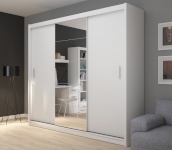 Top E Shop riidekapp FARO235 BIEL L KPL bedroom wardrobe/closet 5 shelves 3 doors valge