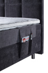 Sleepwell kontinentaalvoodi tasku RED/BLACK, 34x68x1cm, MANGO helehall